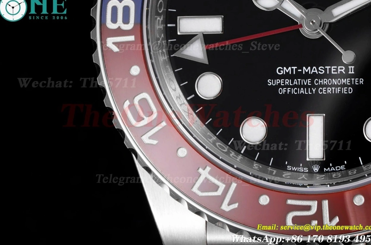 126710 SS VR3285 Pepsi Master 40mm C+F GMT Blue SS V2 II Red 0219